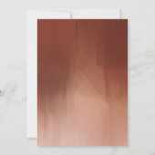 焦橙色水彩结婚预告书 招待状 (裏面)