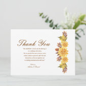 焦橙色結婚感謝 サンキューカード (スタンド正面)