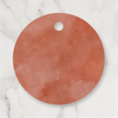 焦橙色花卉婚前シャワーファビュラス タグ (裏面)