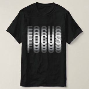 焦点おもしろい光やる気を起こさせる錯覚ぼやけ Tシャツ