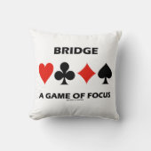 焦点のゲームの重複ブリッジのユーモアをブリッジ クッション (正面)