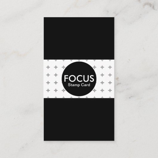 焦点のスタンプカード 名刺 (裏面)