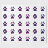 焦点の合っていない犬の足跡 ラッピングペーパー (フラット)