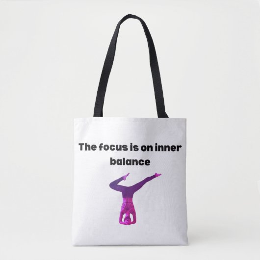 焦点は内部バランスにある トートバッグ (正面)