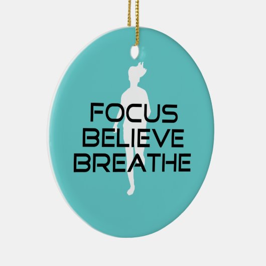 焦点は呼吸します信じます セラミックオーナメント (右)