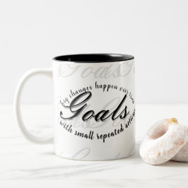 焦点をゴール ツートーンマグカップ