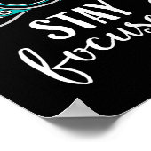 焦点を合わせたヴィンテージカメラフォトグラファー ポスター (角)