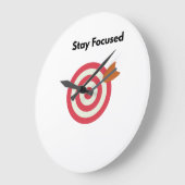 焦点を合わせやる気を起こさせるた時計 ラージ壁時計 (傾斜)