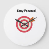 焦点を合わせやる気を起こさせるた時計 ラージ壁時計 (正面)