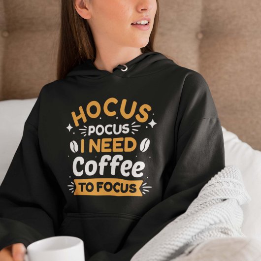 焦点を合わせるためにコーヒーが必要なHocus Pocus パーカ