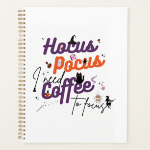 焦点を合わせるためにコーヒーが必要なHocus Pocus プランナー手帳