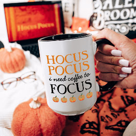 焦点を合わせるためにコーヒーが必要なHocus Pocus マグカップ
