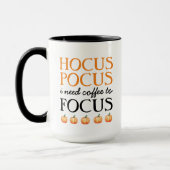 焦点を合わせるためにコーヒーが必要なHocus Pocus マグカップ (左)
