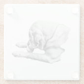 焦点を合わせ遊る ガラスコースター (裏面)