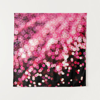 焦点を外したライトのぼやけ抽象芸術ピンク色の背景 タペストリー