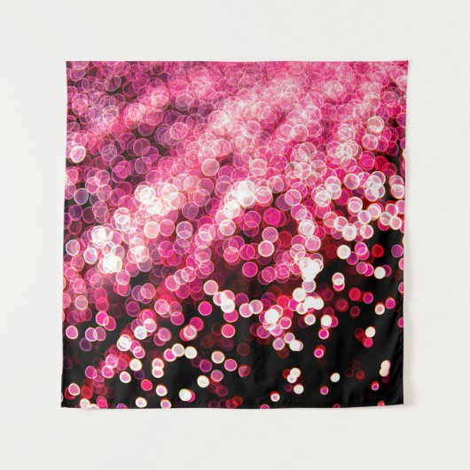 焦点を外したライトのぼやけ抽象芸術ピンク色の背景 タペストリー (正面)