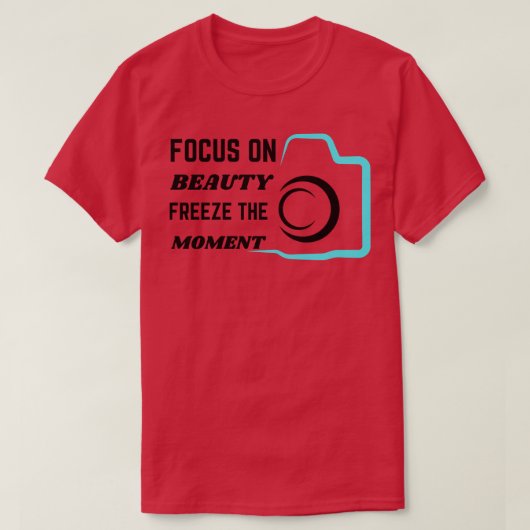 焦点を美しい凍結の瞬間 Tシャツ (デザイン正面)