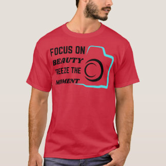 焦点を美しい凍結の瞬間 Tシャツ