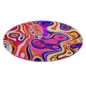 焦点カラフル抽象デザイン カッティングボード (角)