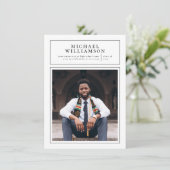 焦点 |フレームフォーマル写真の卒業発表 招待状 (スタンド正面)