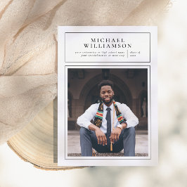 焦点 |フレームフォーマル写真の卒業発表 招待状