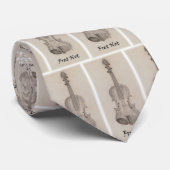 焦燥のない止め枠のバイオリン ネクタイ (ロール)