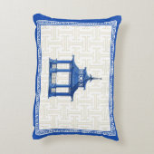 焦燥の枕の青い塔 アクセントクッション (裏面(縦))