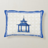 焦燥の枕の青い塔 アクセントクッション (裏面)