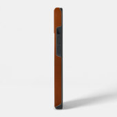 焦素朴火オレンジシンプルボヘミアンモノグラム iPhoneケース (左側面)