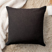 焦茶のエレガントなレザールック クッション (ブランケット)