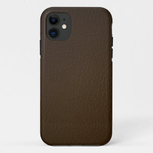 焦茶のレザールックのiPhone 5の箱 iPhone 11 ケース