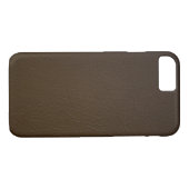 焦茶のレザールックのiPhone 7の箱 Case-Mate iPhoneケース (裏面(横))