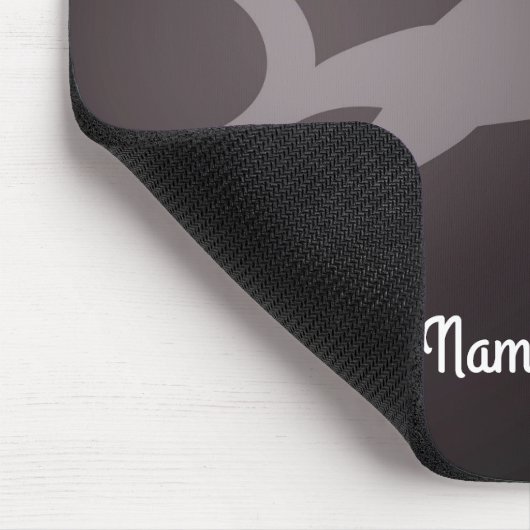 焦茶の白はヘアーサロンを切ります マウスパッド (コーナー)