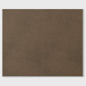 焦茶の革質パターン背景 ラッピングペーパー (フラット)