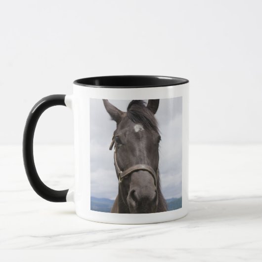 焦茶の馬 マグカップ (左)