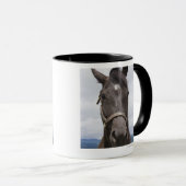 焦茶の馬 マグカップ (正面右)