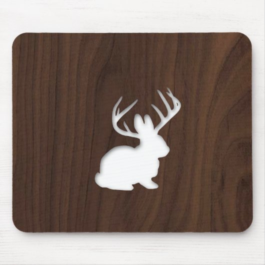 焦茶木のJackalope マウスパッド (正面)