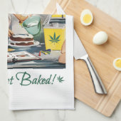 焼いたでおもしろいなポットのしゃれを得よう キッチンタオル (四つ折り)