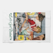 焼いたでおもしろいなポットのしゃれを得よう キッチンタオル (横)