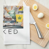 焼いたでおもしろいなポットのしゃれを得よう キッチンタオル (四つ折り)