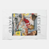 焼いたでおもしろいなポットのしゃれを得よう キッチンタオル (横)