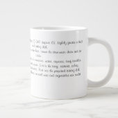 焼いたなビーフ・シチューのマグ ジャンボコーヒーマグカップ (右)