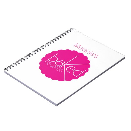 焼いたなレシピの調理師のノート ノートブック (左側)