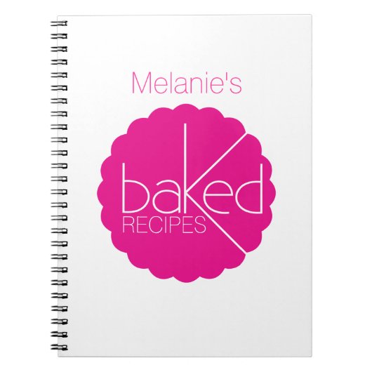 焼いたなレシピの調理師のノート ノートブック (正面)