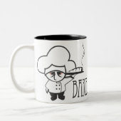 焼いたな毎日および新しいコーヒー ツートーンマグカップ (左)