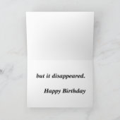 焼いたなIケーキ… バースデー・カード カード (内部)