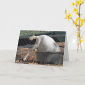 焼いたなIケーキ… バースデー・カード カード (黄色い花)