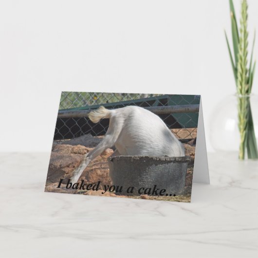 焼いたなIケーキ… バースデー・カード カード (正面)