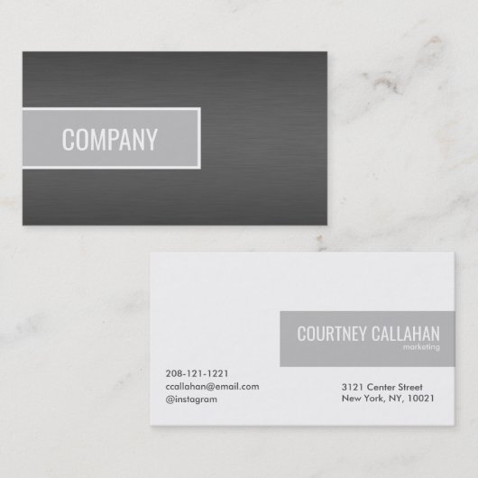 焼いたオレンジ色の名刺でブラシ仕上げのチタン 名刺 (正面/裏面)