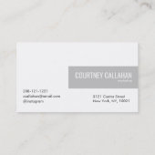 焼いたオレンジ色の名刺でブラシ仕上げのチタン 名刺 (裏面)